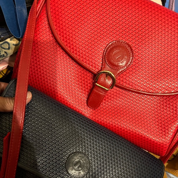 Red and Blue Liz Claiborne crossbody 80s🥳🥳❌